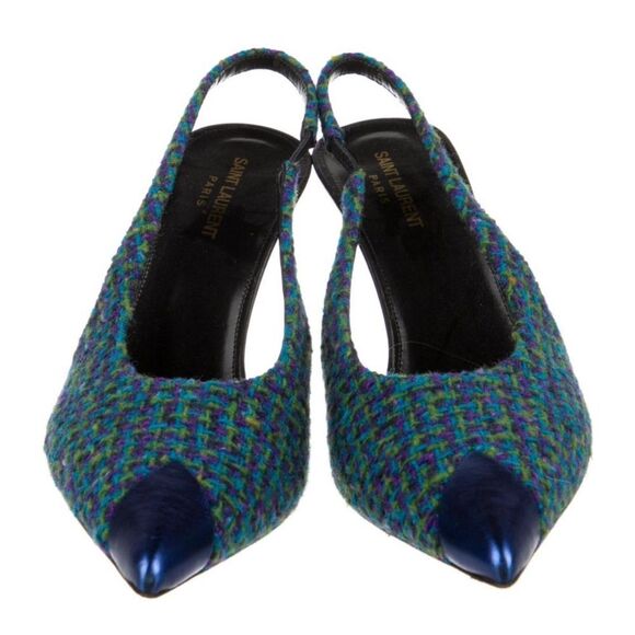 Saint Laurent Tweed Heels - Picture 1 of 4